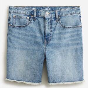J. crew mid length denim shorts in hickory wash size 33 16 nwt style BP339